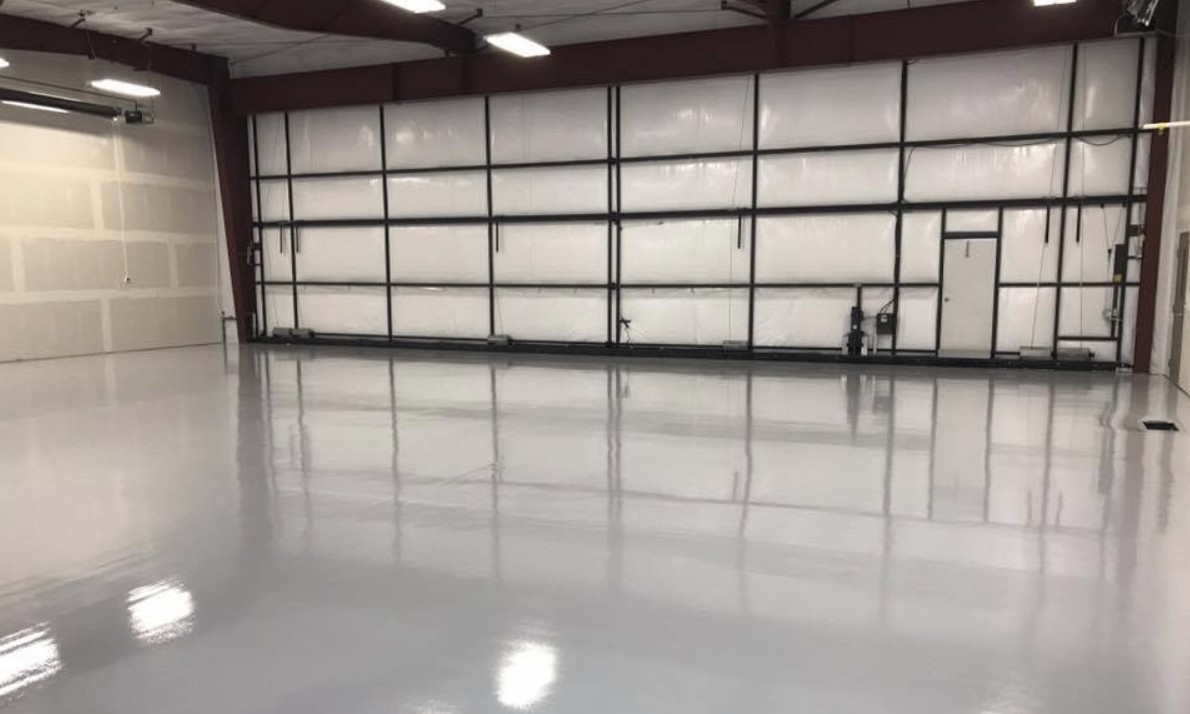 Epoxy and wood flooring
